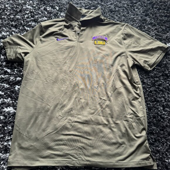 Nike Military LSU Drifit Polo - Never Worn - Picture 1 of 4